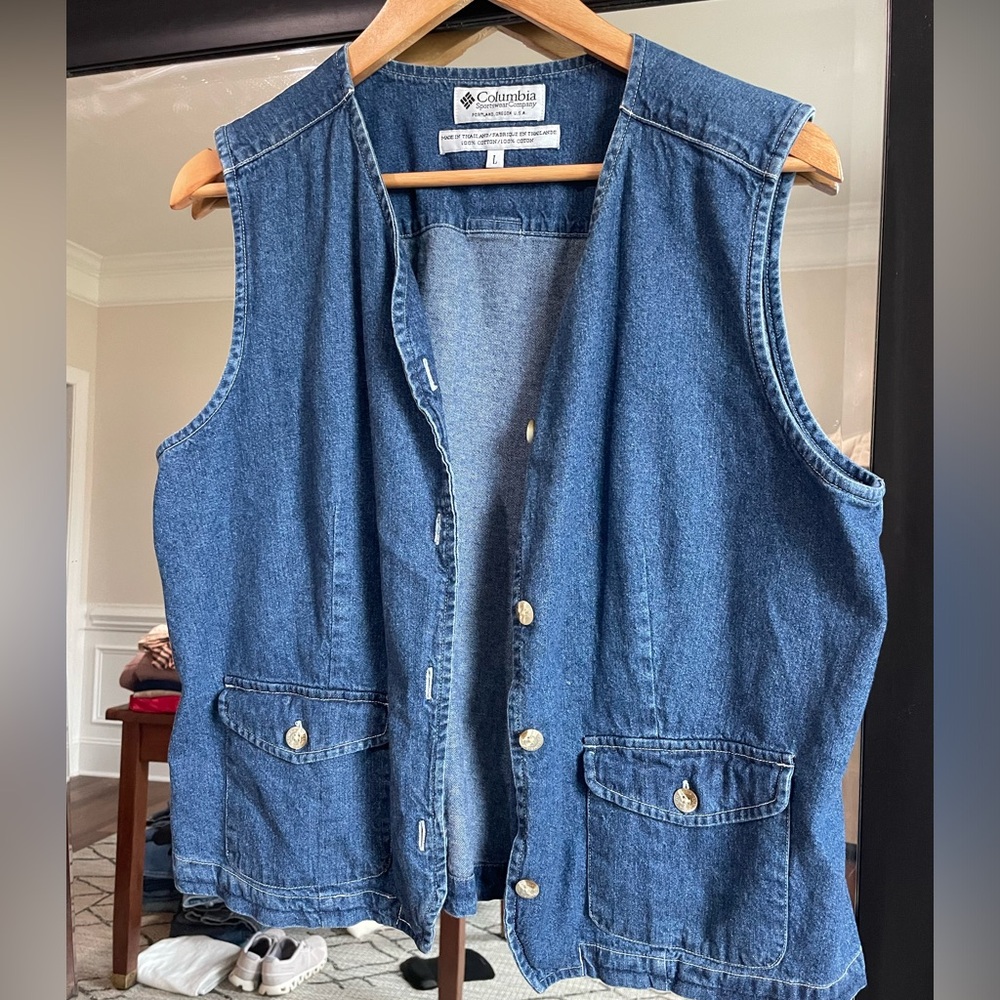 Vintage Columbia Denim Vest